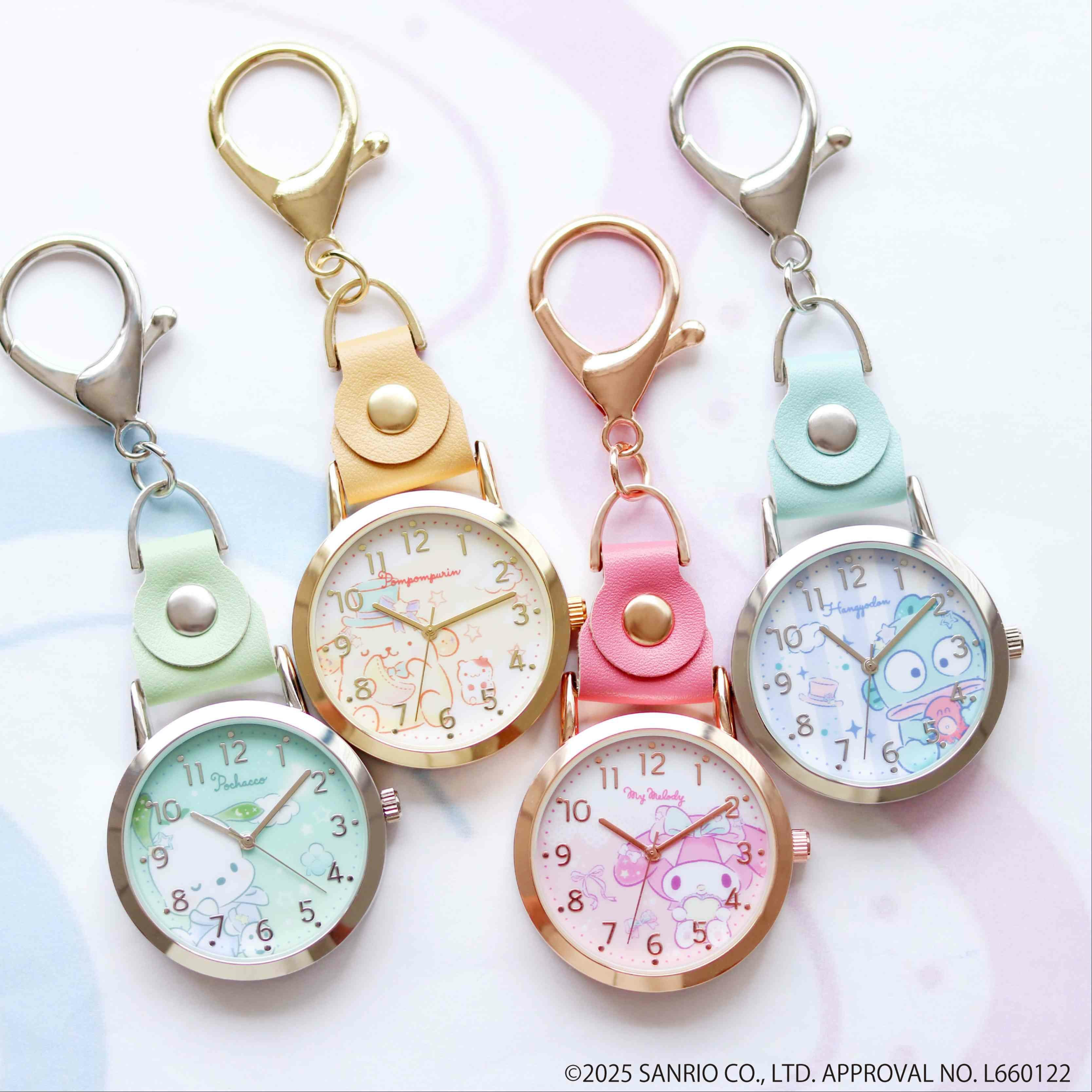 希少 サンリオ シナモロール ウォッチスイング キーホルダー 時計 サンリオ シナモロール おすましキーチェーンウォッチ(ブルー) 時計